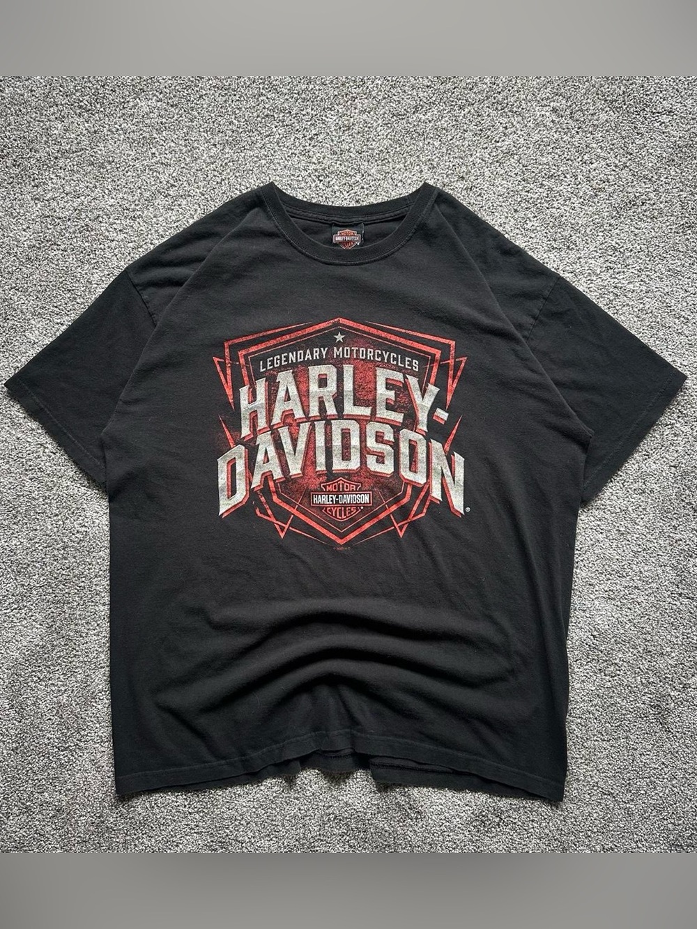 Harley-Davidson Legendary Motorcycles Shield Logo T-Shirt Black Large